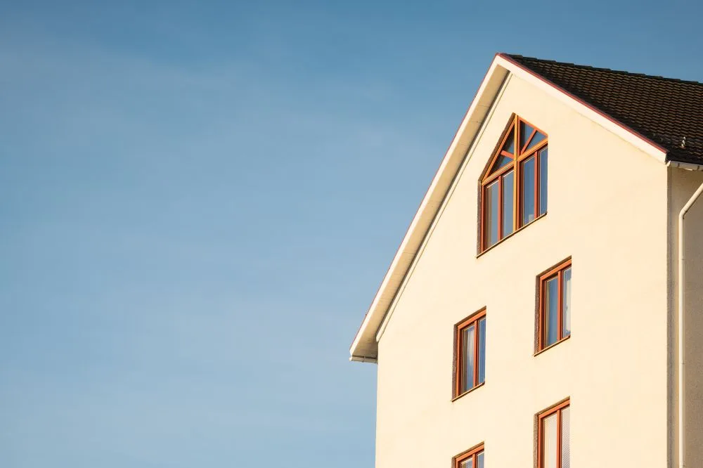 Façade avec un enduit de finition soigné